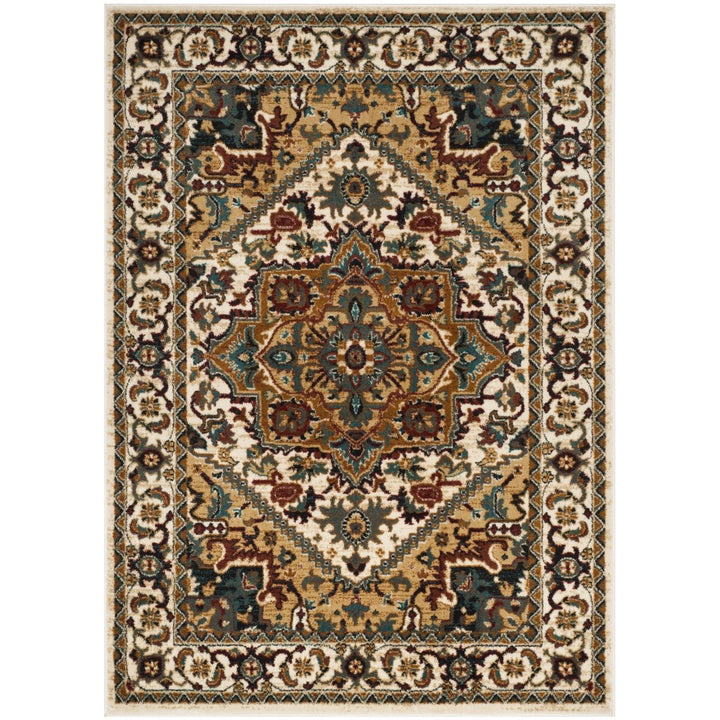 SAFAVIEH Skyler Collection SKY512M Blue Gold / Pink Rug Image 5