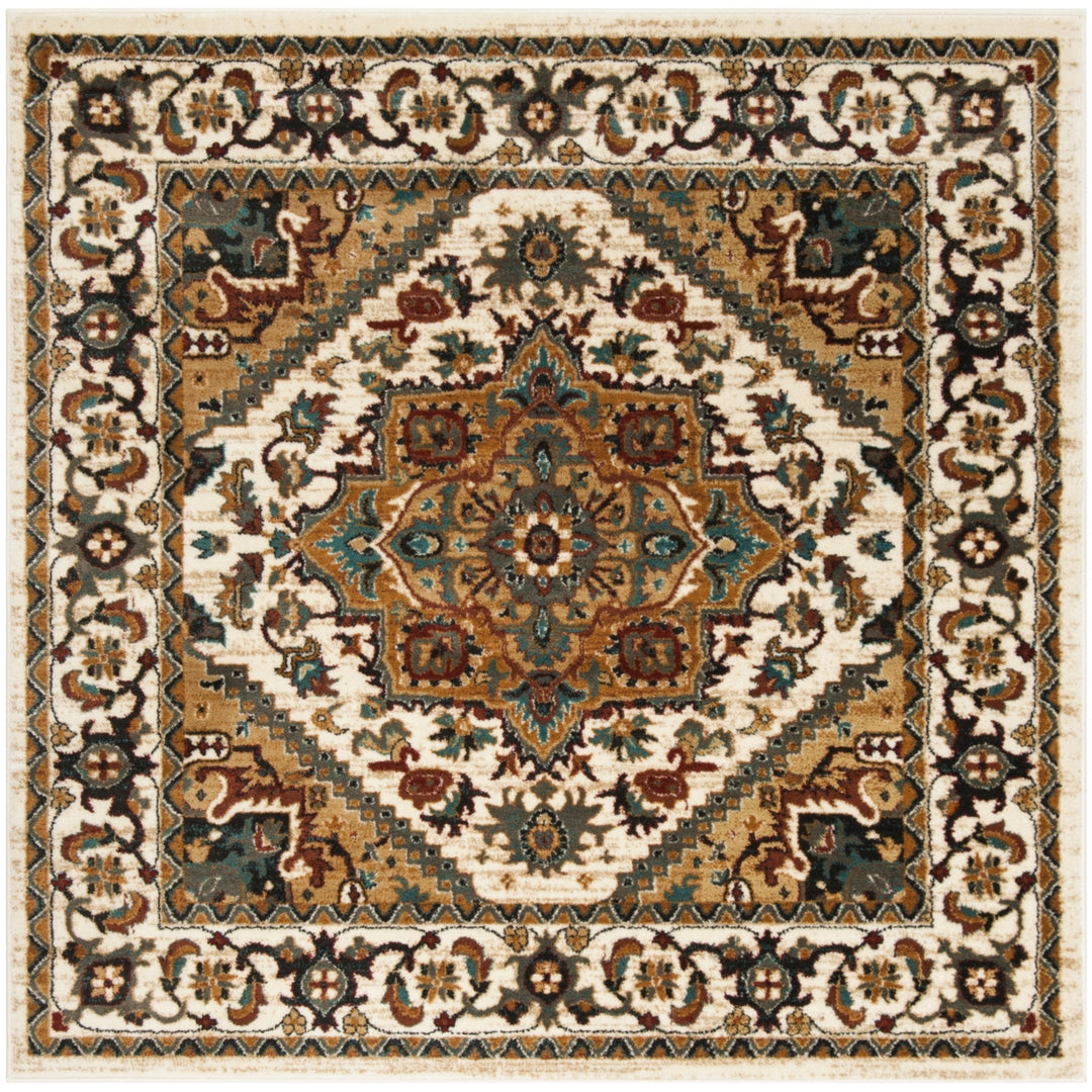 SAFAVIEH Skyler Collection SKY514F Grey Beige / Gold Rug Image 4