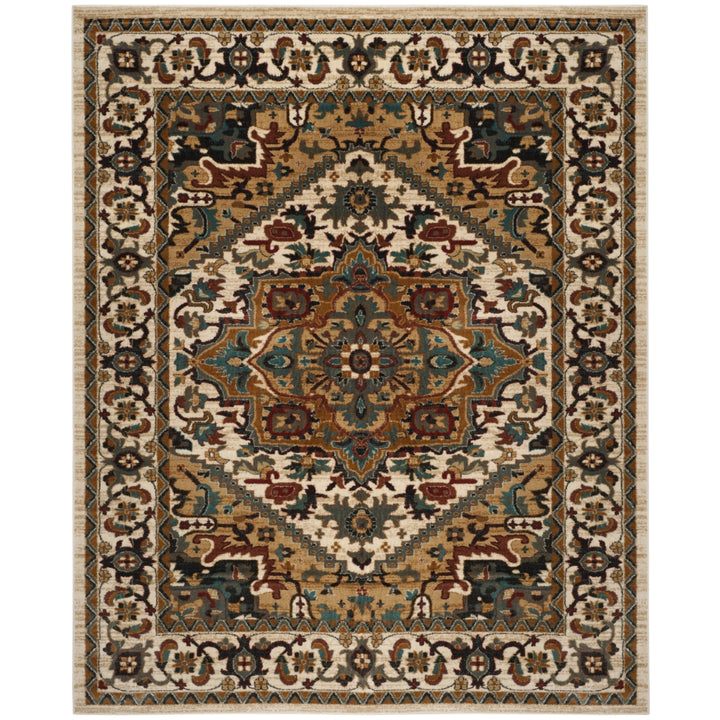 SAFAVIEH Skyler Collection SKY514F Grey Beige / Gold Rug Image 5