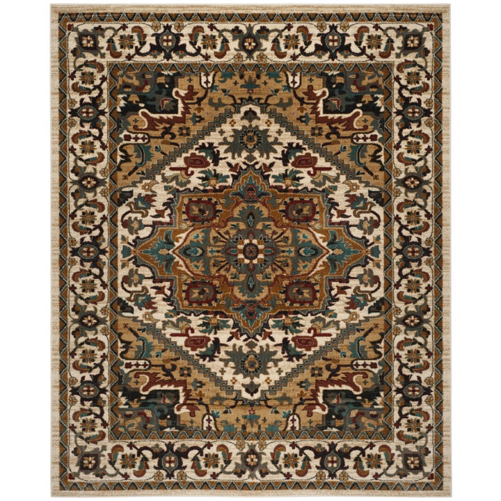 SAFAVIEH Skyler Collection SKY514F Grey Beige / Gold Rug Image 1