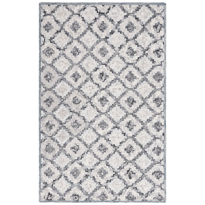 SAFAVIEH Summit Collection SMT293B Grey / Ivory Rug Image 9