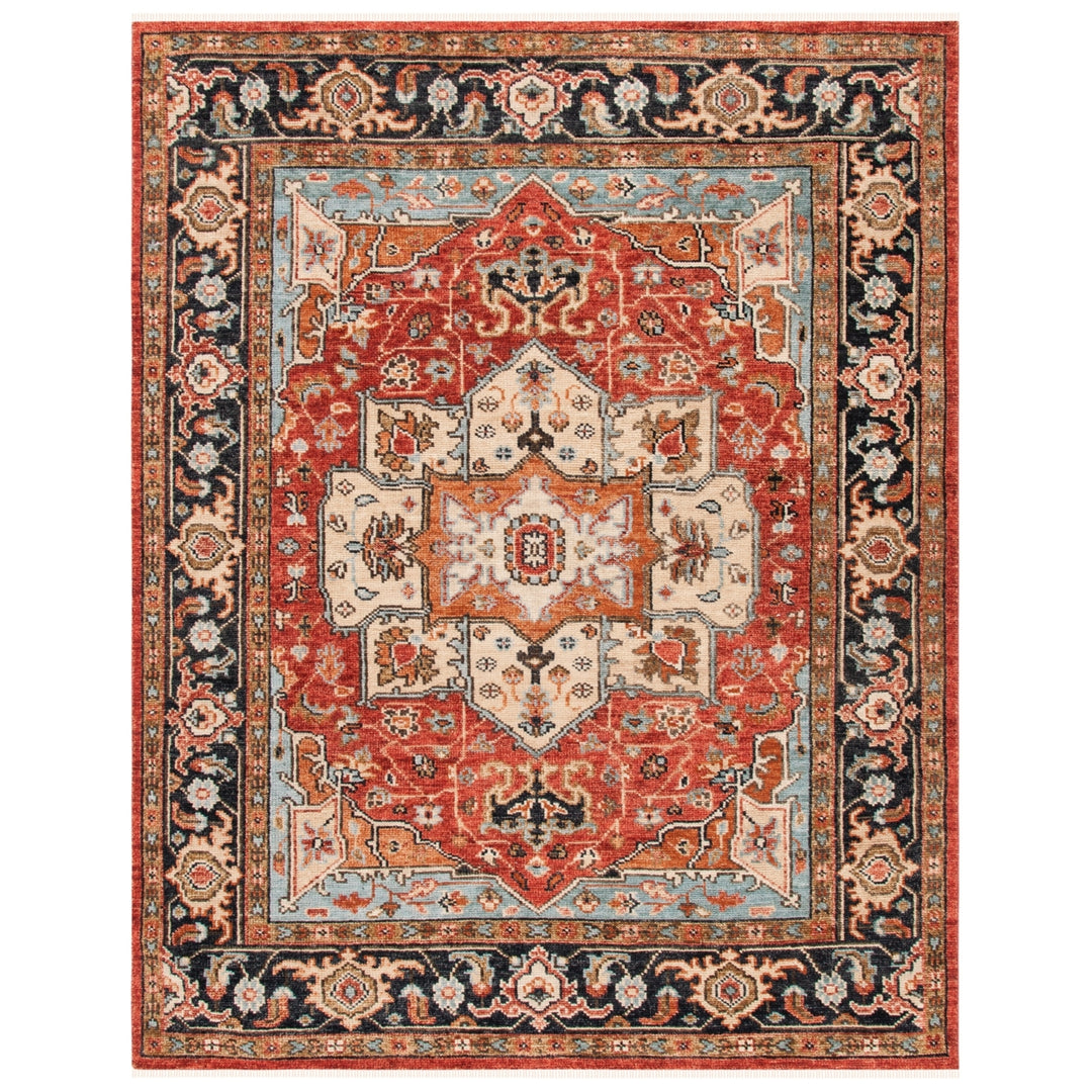 SAFAVIEH Soho SOH732A Handmade Brown / Multi Rug Image 9