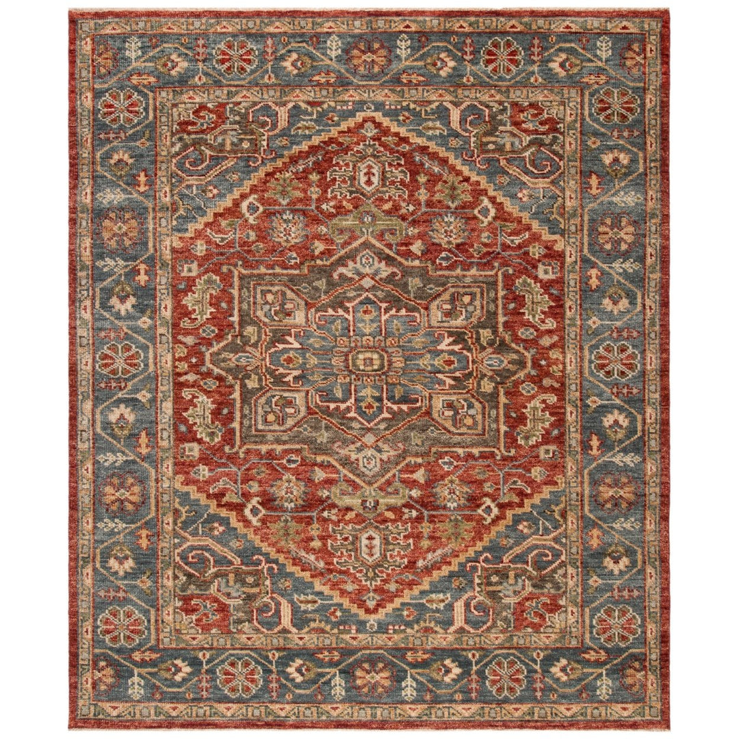 SAFAVIEH Soho Collection SOH824A Handmade Sage/Multi Rug Image 1