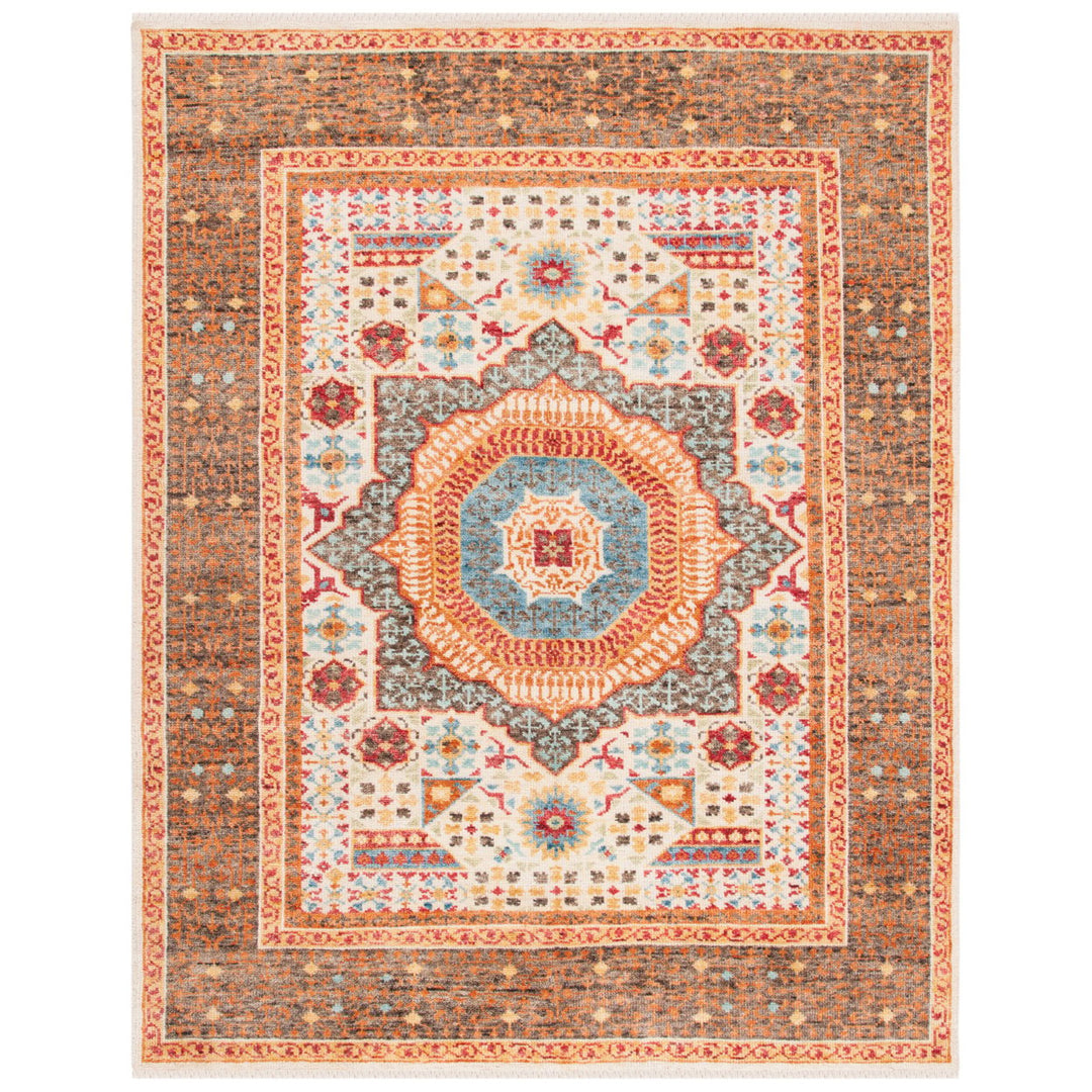 SAFAVIEH Sparta Shag Collection SPG513D Ivory / Beige Rug Image 1