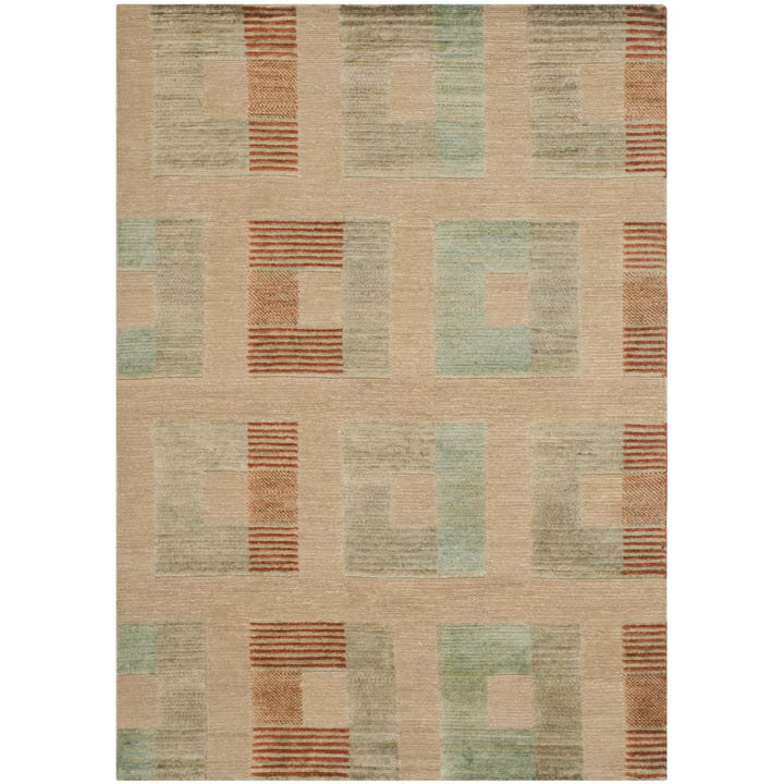SAFAVIEH Sierra Collection SRA406A Ivory / Blue Rug Image 2