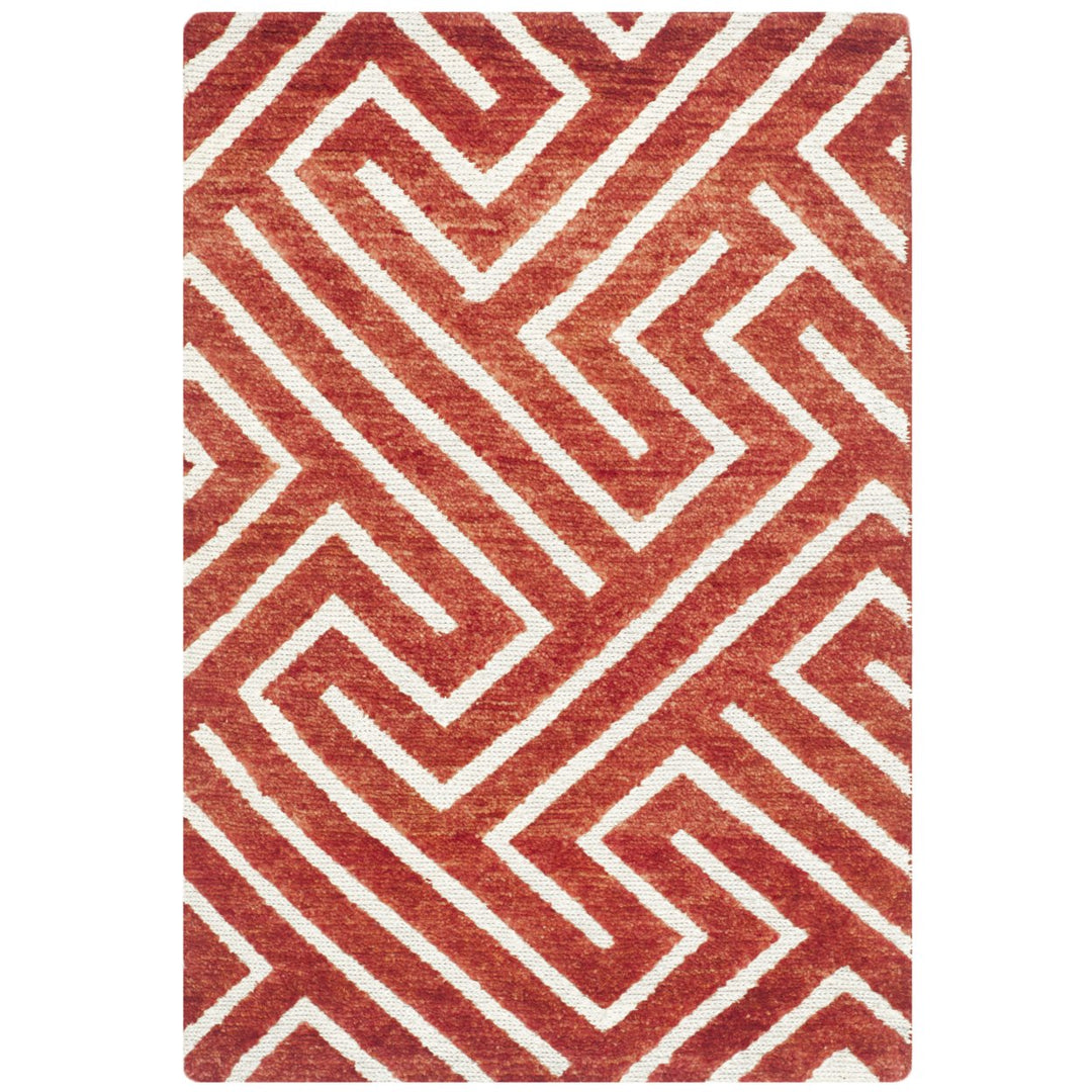 SAFAVIEH Sierra Collection SRA412A Ivory / Rust Rug Image 6