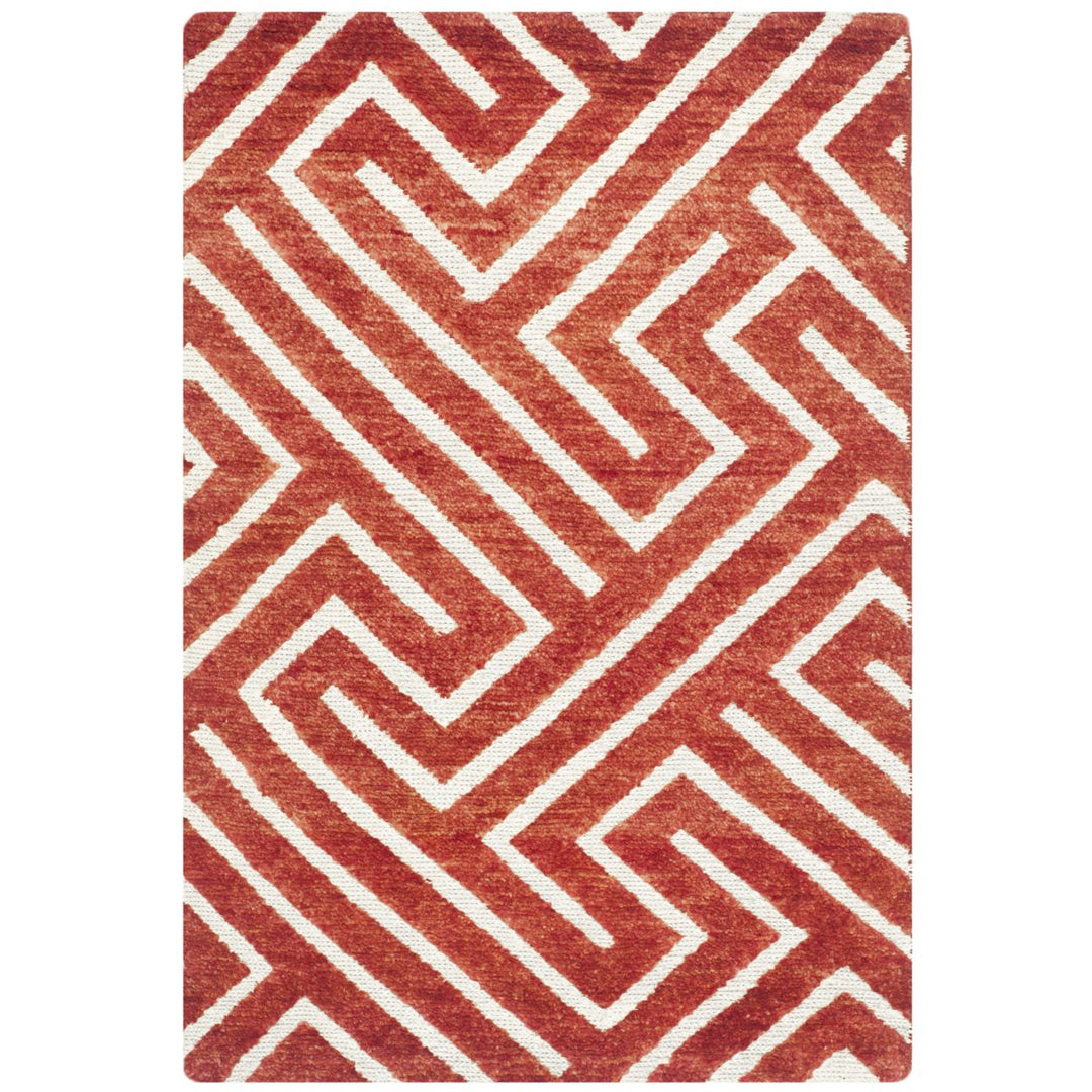 SAFAVIEH Sierra Collection SRA412A Ivory / Rust Rug Image 1