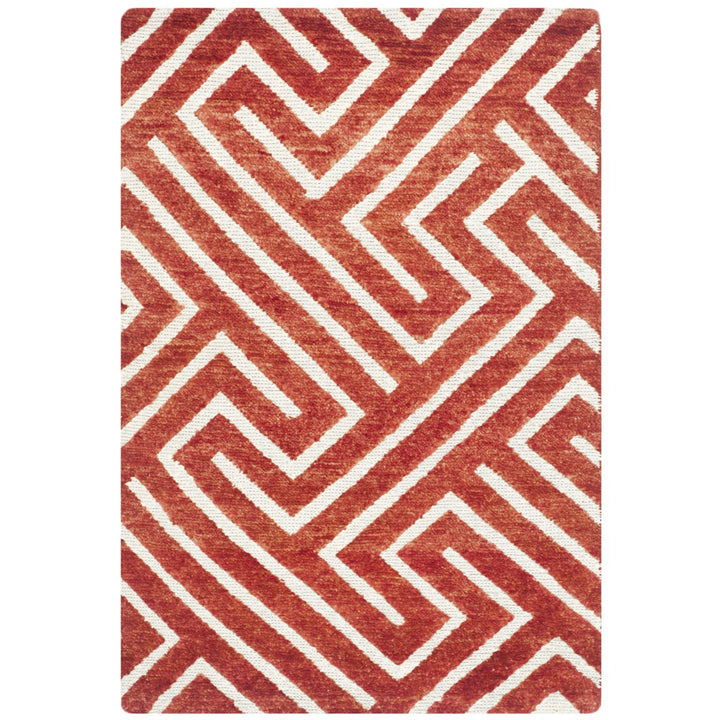 SAFAVIEH Sierra Collection SRA412A Ivory / Rust Rug Image 1