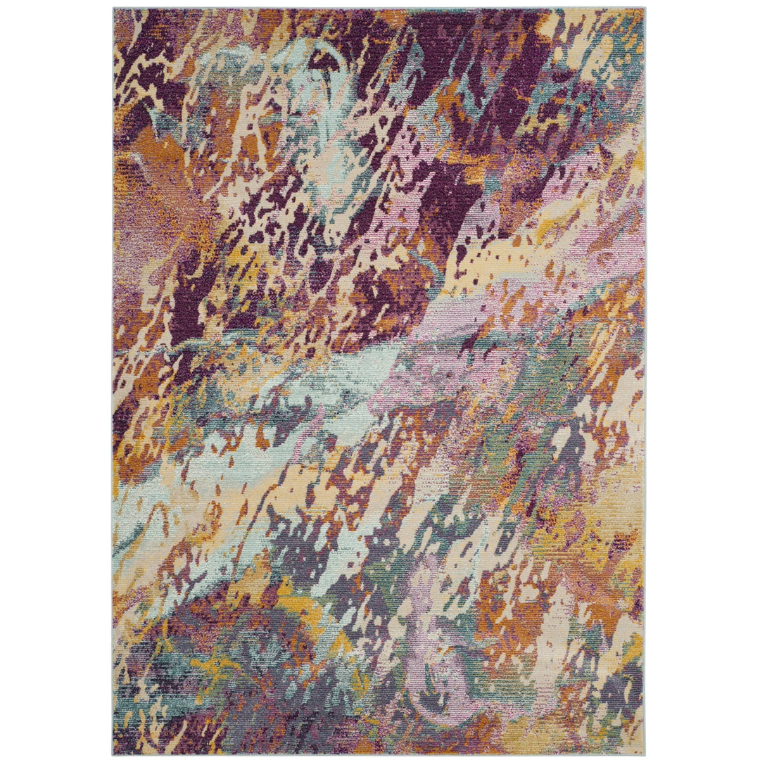 SAFAVIEH Stone Wash STW235C Hand-knotted Fuchsia Rug Image 1