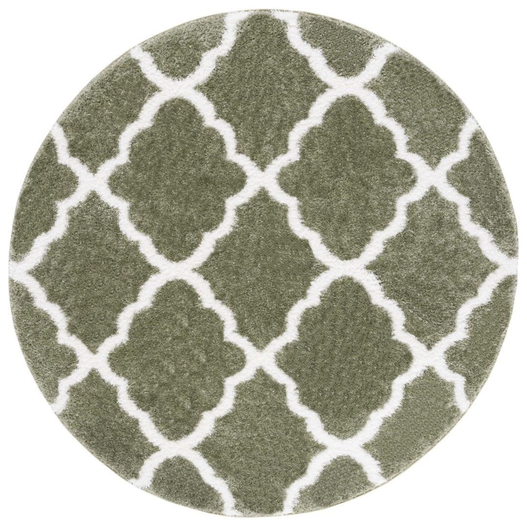 SAFAVIEH Tahoe Shag Collection THO670B Beige Rug Image 1