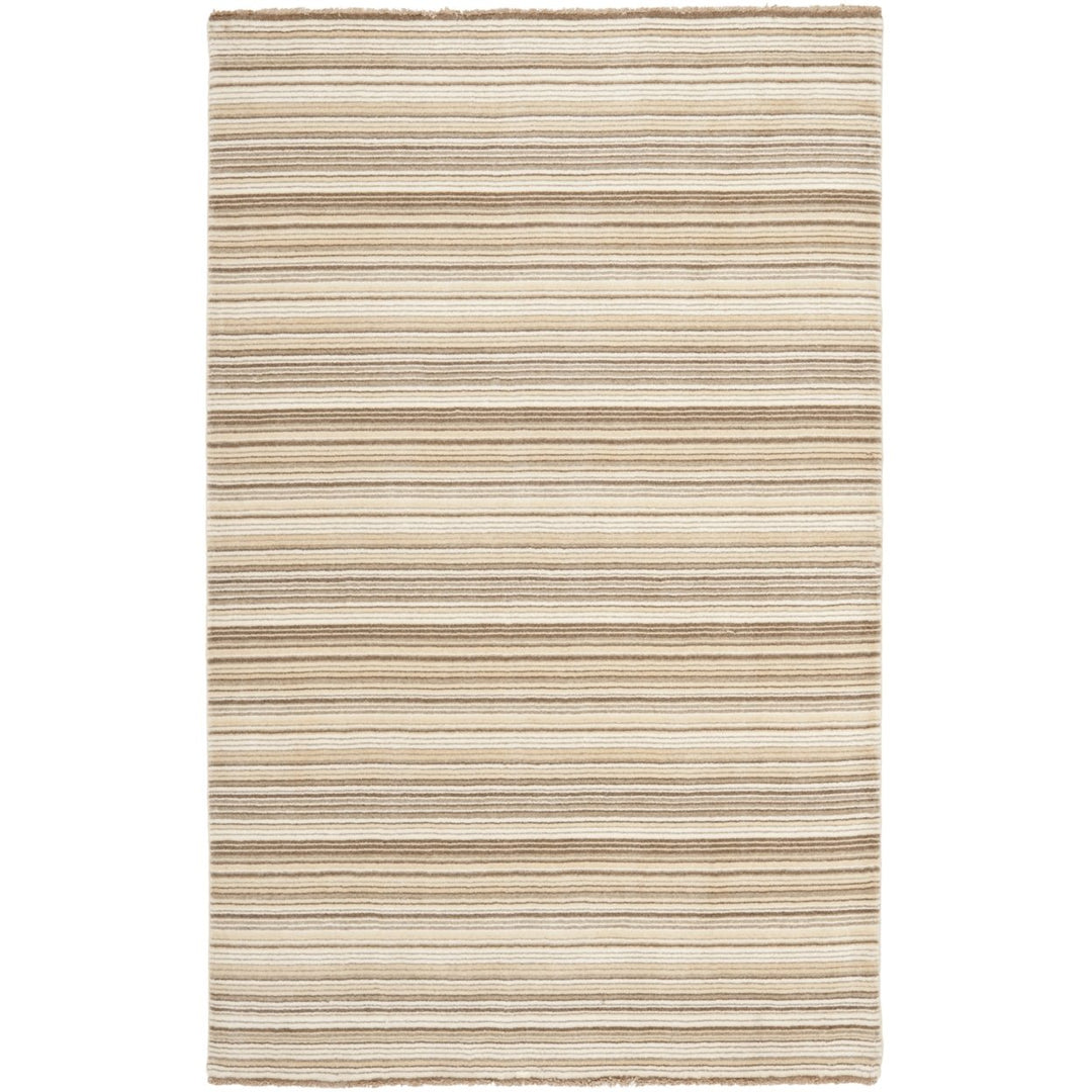 SAFAVIEH Tahoe Shag THO676F Light Grey / White Rug Image 1