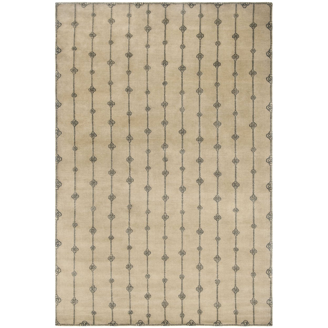 SAFAVIEH Tahoe Shag Collection THO677N Navy / White Rug Image 5