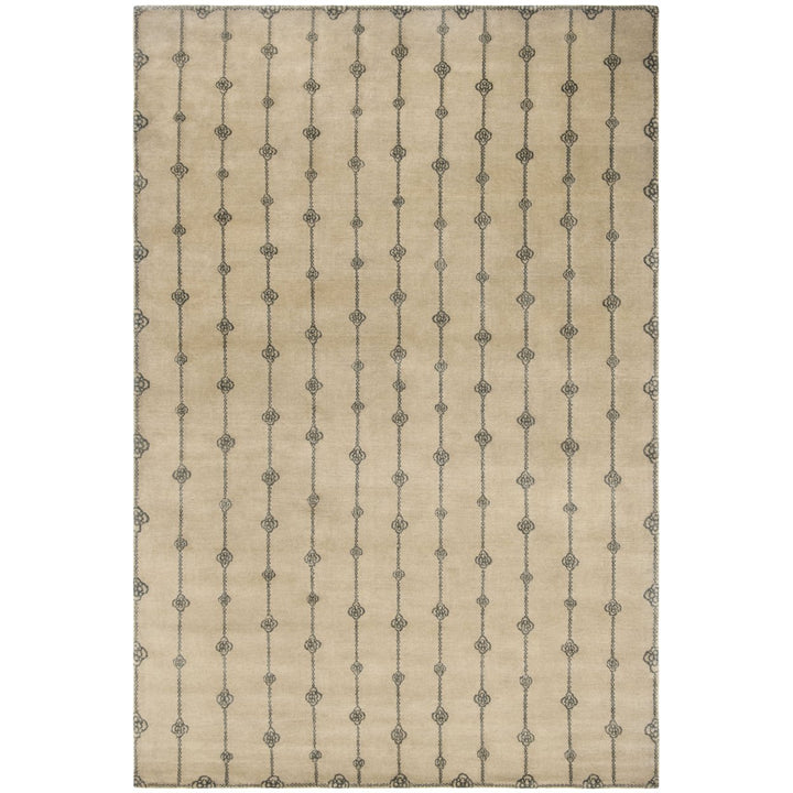 SAFAVIEH Tahoe Shag Collection THO677N Navy / White Rug Image 1