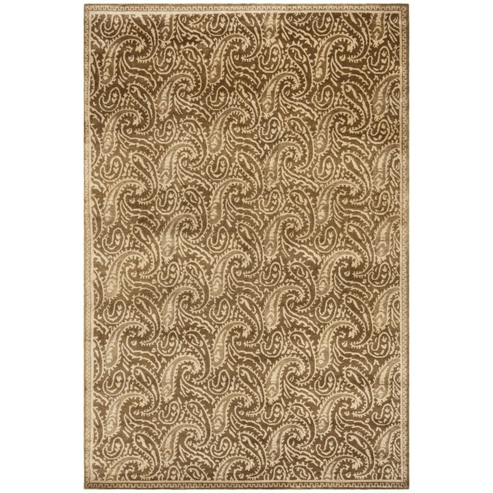 SAFAVIEH Tahoe Shag Collection THO677M Blue / White Rug Image 1