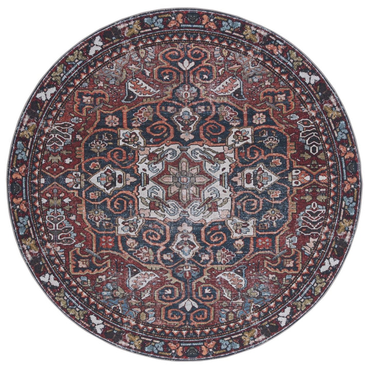 SAFAVIEH Tucson Collection TSN137M Blue / Charcoal Rug Image 1