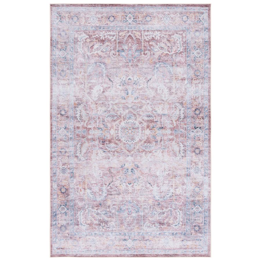 SAFAVIEH Tucson Collection TSN161Q Red / Navy Rug Image 1