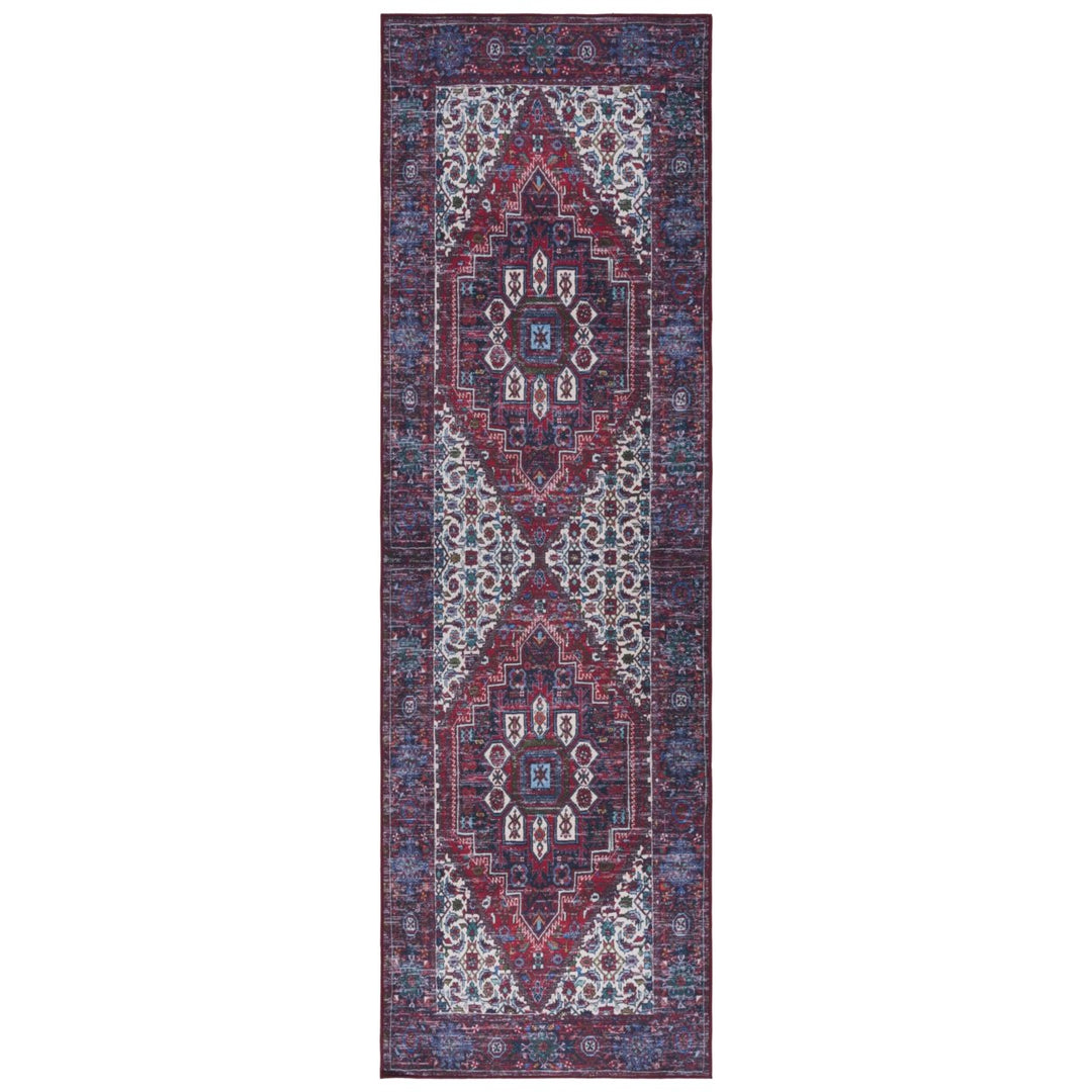 SAFAVIEH Tucson Collection TSN173J Aqua / Pink Rug Image 7