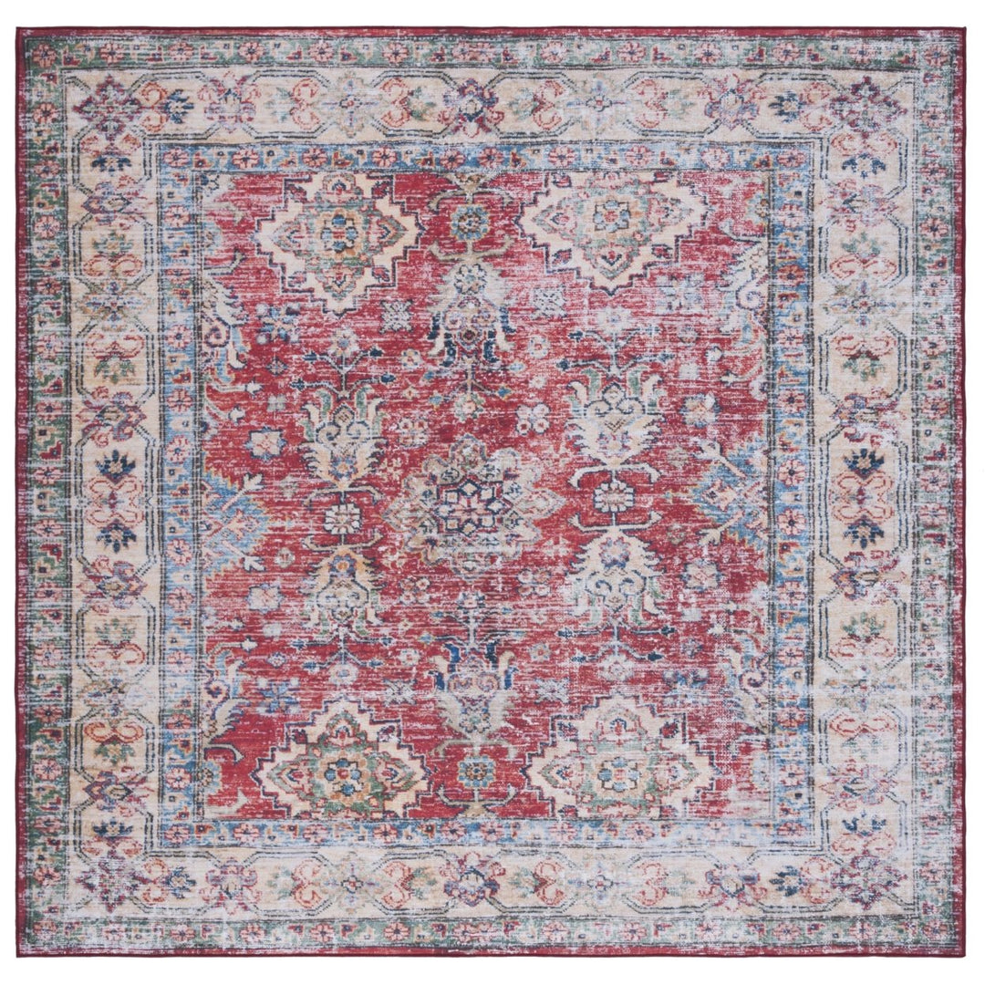 SAFAVIEH Tucson Collection TSN180F Grey / Rust Rug Image 1