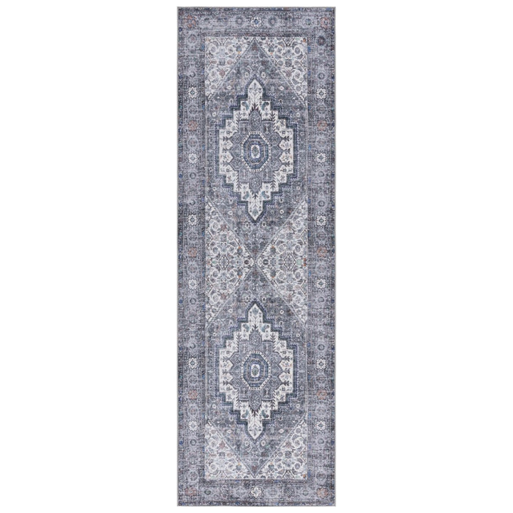 SAFAVIEH Tucson Collection TSN180F Grey / Rust Rug Image 1