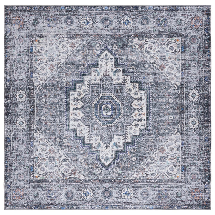 SAFAVIEH Tucson Collection TSN181B Beige / Blue Rug Image 1