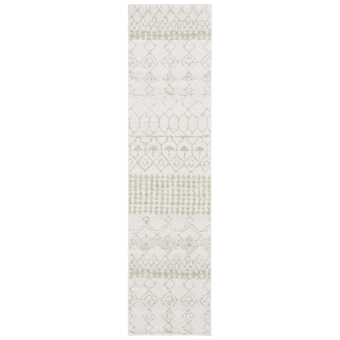 SAFAVIEH Tucson Collection TSN184B Beige/Light Green Rug Image 1