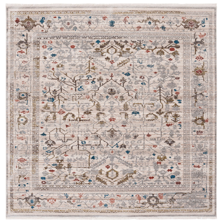 SAFAVIEH Vintage Leather VTL602F Grey / Natural Rug Image 7