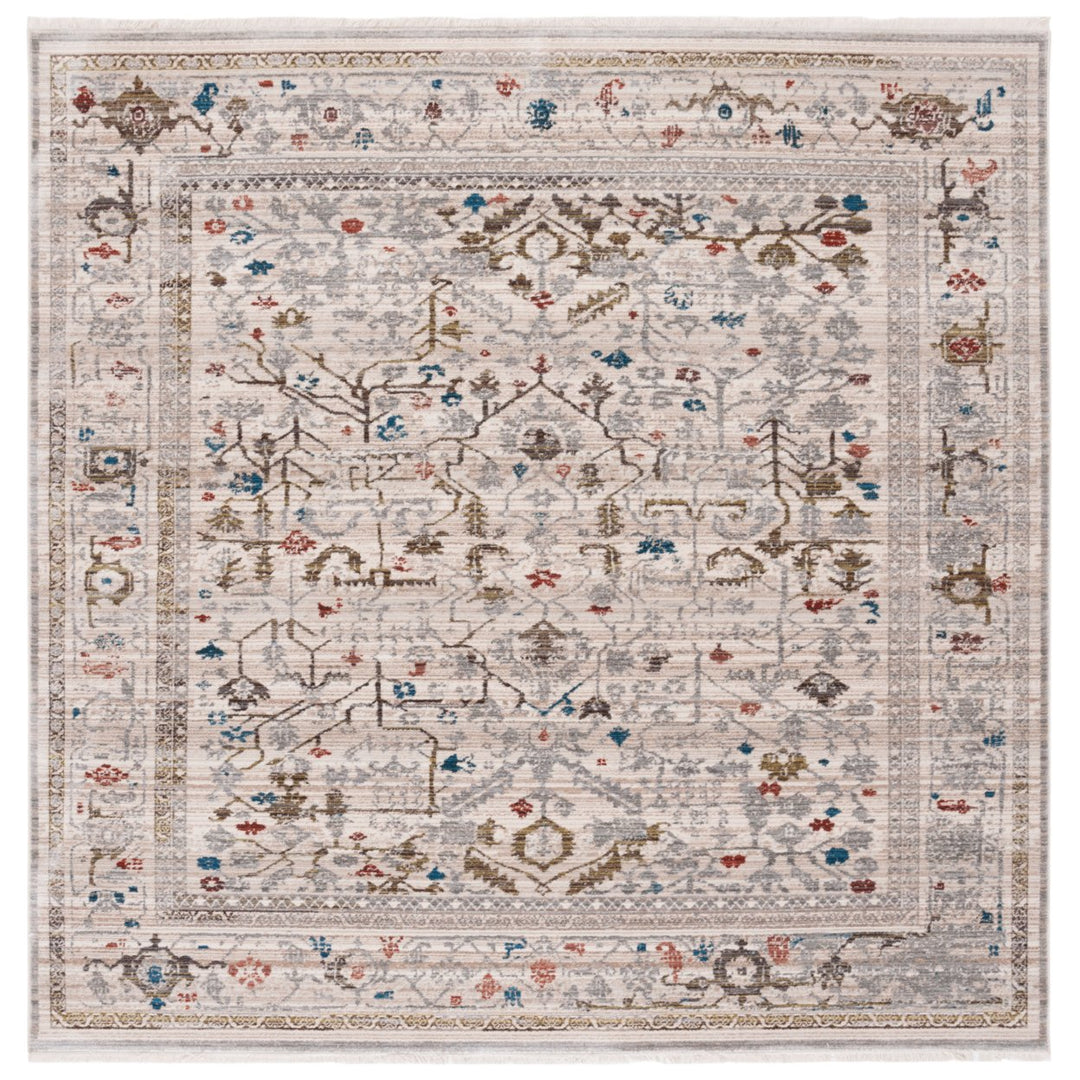 SAFAVIEH Vintage Leather VTL602F Grey / Natural Rug Image 1