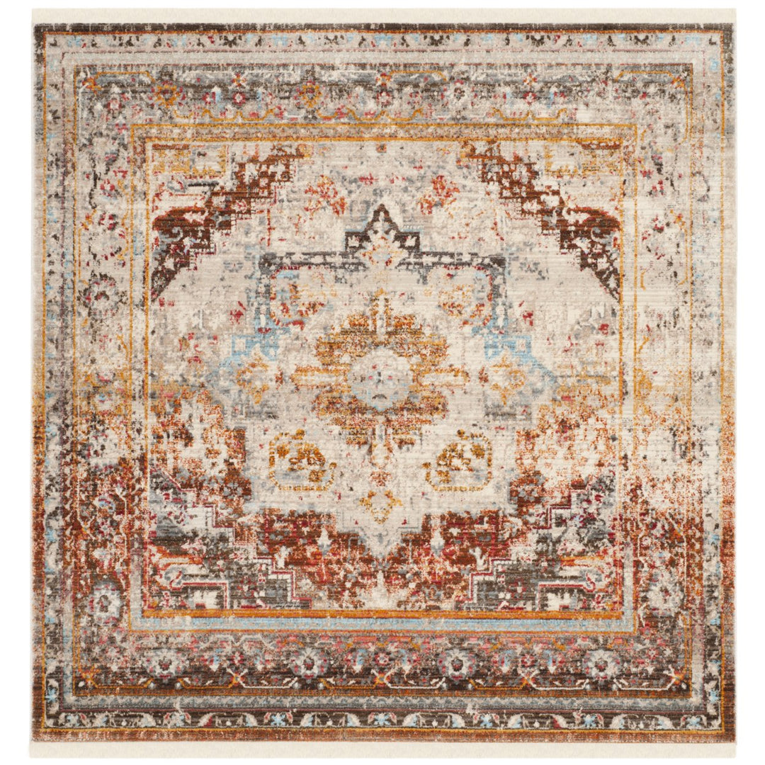 SAFAVIEH Vintage Leather VTL602M Blue / Natural Rug Image 9