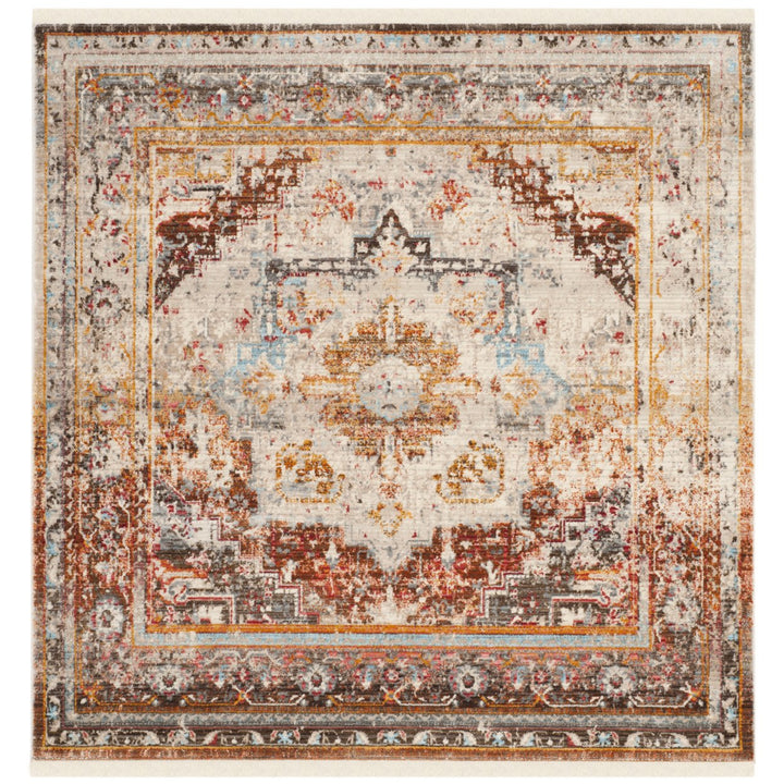 SAFAVIEH Vintage Leather VTL602M Blue / Natural Rug Image 9