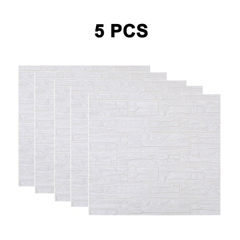 1,5,10PCS 3D Wall Stickers Imitations Brick Waterproof Self-adhesive Image 6