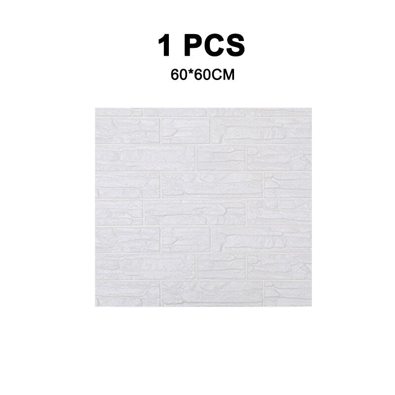 1,5,10PCS 3D Wall Stickers Imitations Brick Waterproof Self-adhesive Image 7