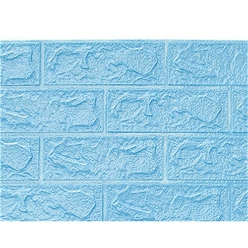 0.53x10m Brick Pattern 3D Wallpaper Sticker Textured Non-woven TV Background Decoration Image 9