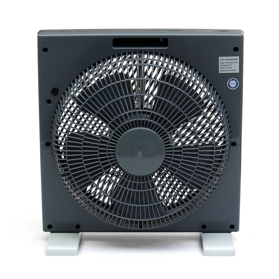 DC12V 11W Fan Portable Solar Fan Silent Cooling Fan with Crocodile Clip 3 Gear Wind Speed for Home Bedroom Image 4