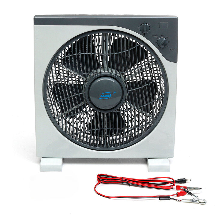 DC12V 11W Fan Portable Solar Fan Silent Cooling Fan with Crocodile Clip 3 Gear Wind Speed for Home Bedroom Image 7