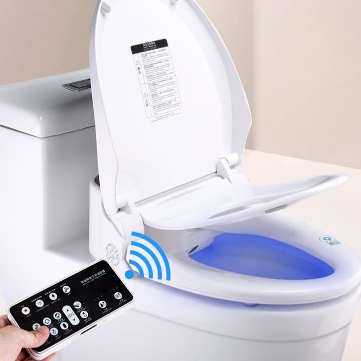 Smart Electronic Bidet Toilet Seat Cover with Child-seat Long Size Image 3