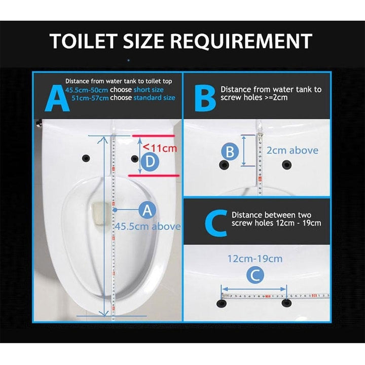 Smart Electronic Bidet Toilet Seat Cover with Child-seat Long Size Image 4