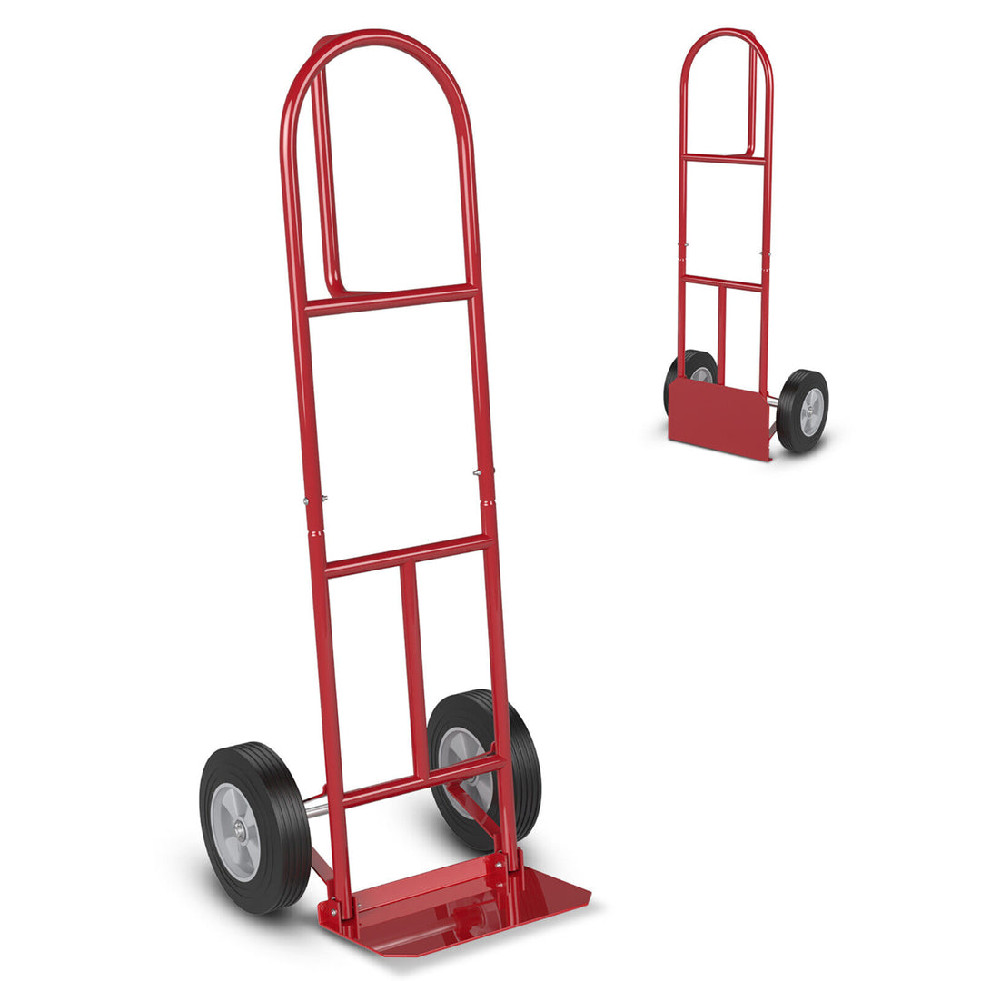 Heavy Duty Hand Truck Trolley 660lbs Capacity Dolly Cart w/ Foldable Nose Plate Image 1