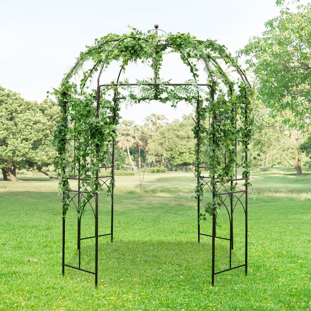 Birdcage Shape Garden Arbor Pergola Climbing Plants Stand Rack for Wedding Party Image 7