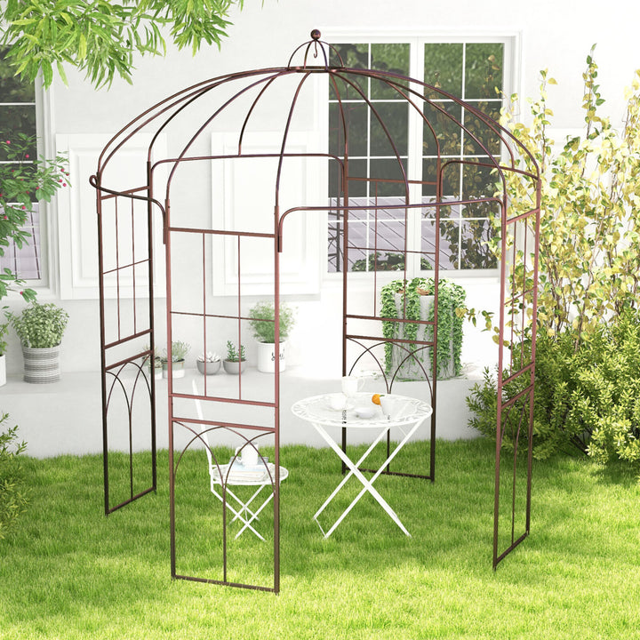 Birdcage Shape Garden Arbor Pergola Climbing Plants Stand Rack for Wedding Party Image 9