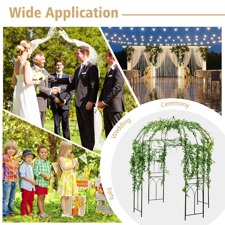 Birdcage Shape Garden Arbor Pergola Climbing Plants Stand Rack for Wedding Party Image 10