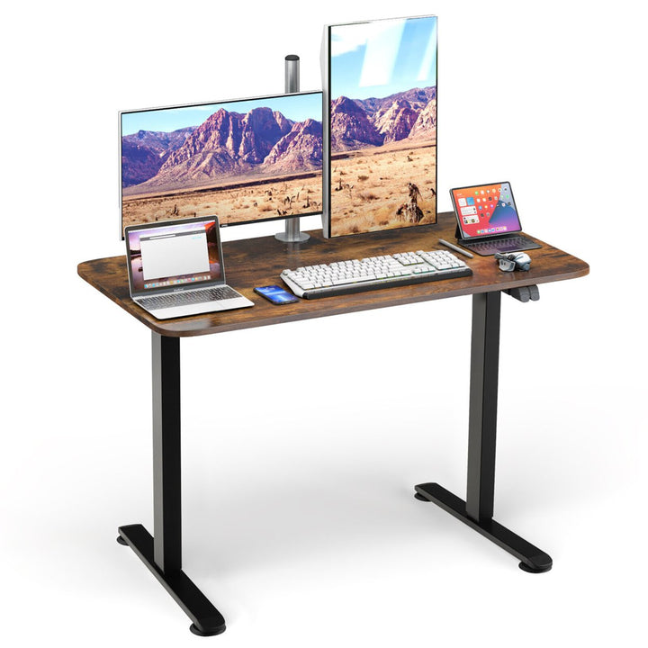 Electric Standing Desk Adjustable Stand up Computer Desk Anti-collision Image 5