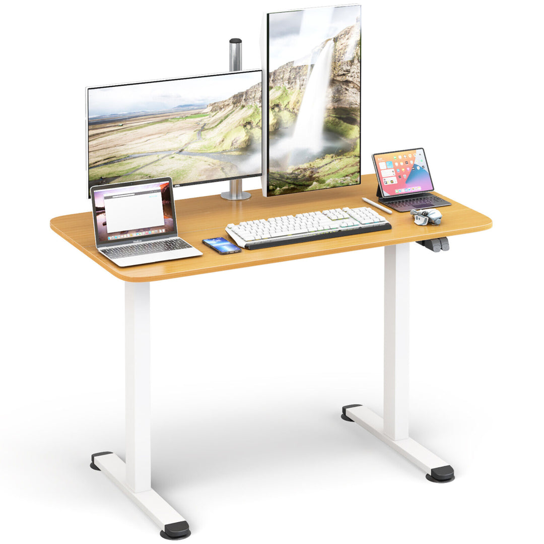 Electric Standing Desk Adjustable Stand up Computer Desk Anti-collision Image 6