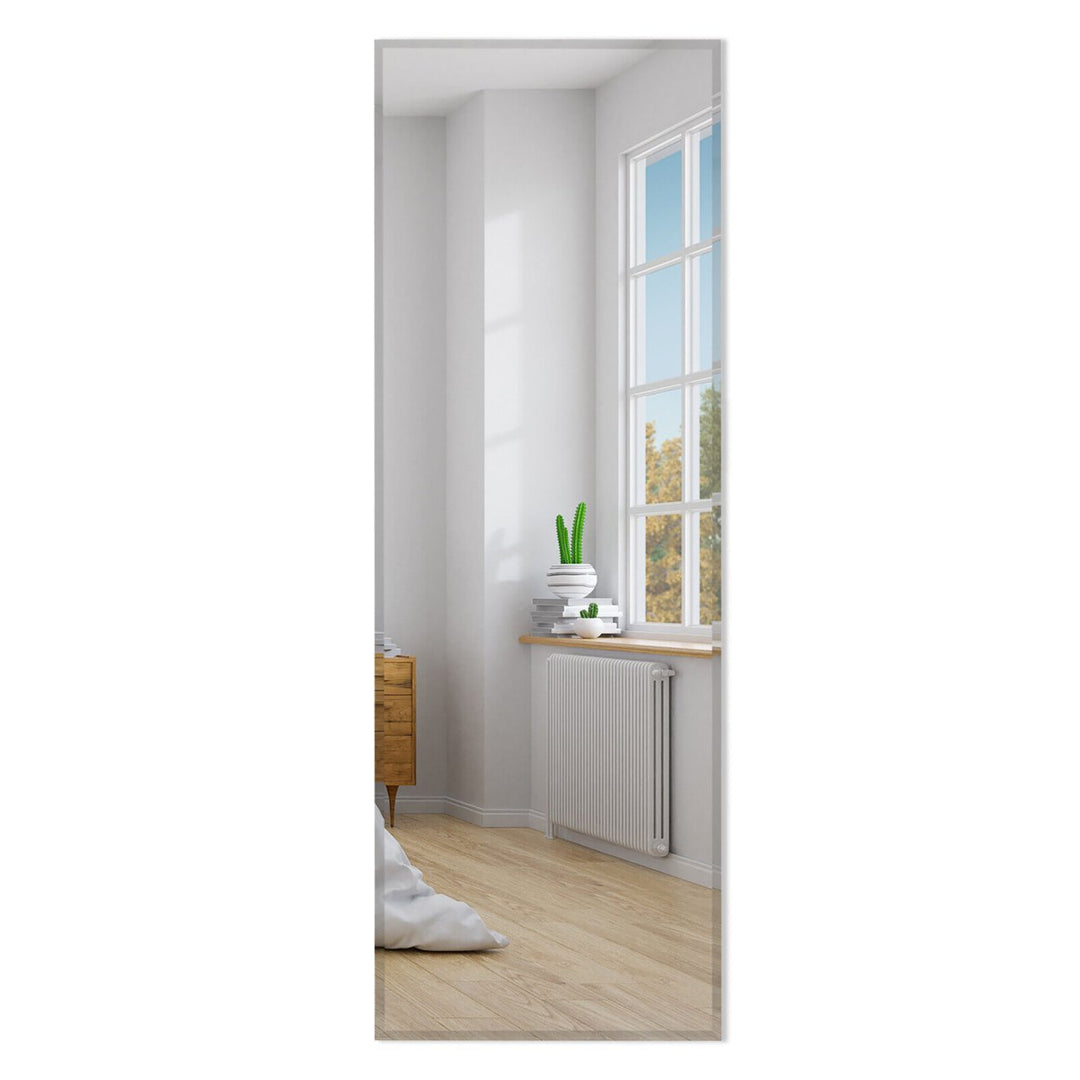 43 x 15 Wall Mounted Frameless Mirror Full Length Vertically or Horizontally Image 1