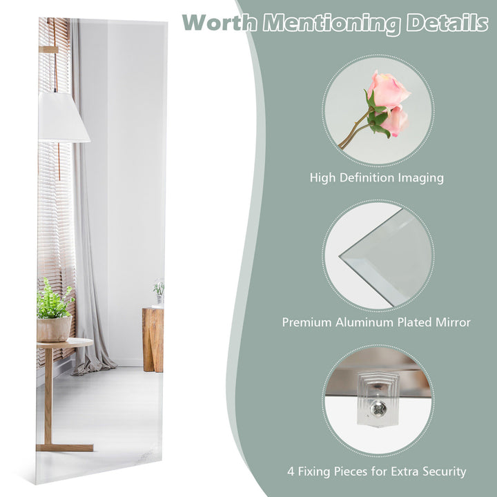 43 x 15 Wall Mounted Frameless Mirror Full Length Vertically or Horizontally Image 8