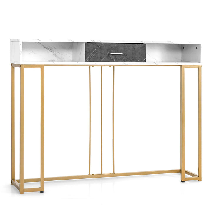 Console Entryway Hallway Table Gold Narrow Long Sofa Table for Living Room Image 10