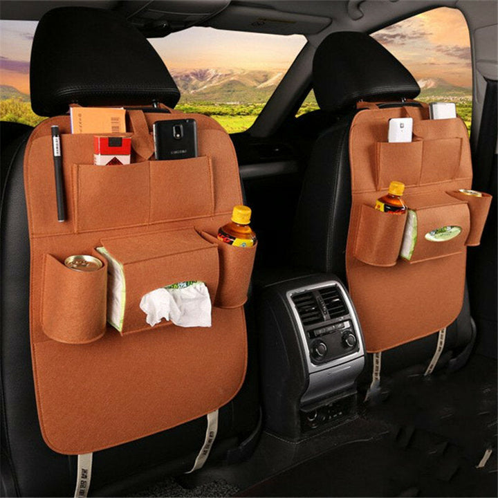 Style Auto Car Seat Back Multi Pocket Storage Bag Organizer Holder Accessory 56x40cm Image 3