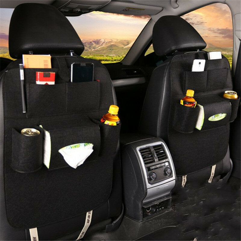 Style Auto Car Seat Back Multi Pocket Storage Bag Organizer Holder Accessory 56x40cm Image 4