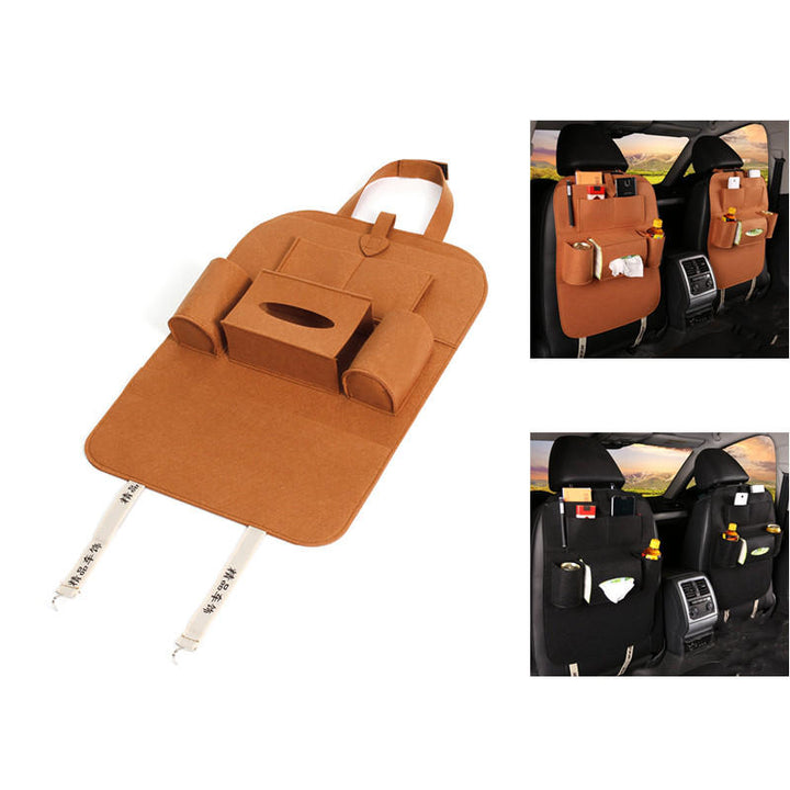 Style Auto Car Seat Back Multi Pocket Storage Bag Organizer Holder Accessory 56x40cm Image 6