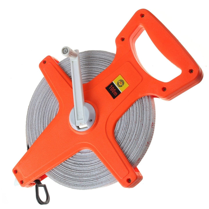 Tape Measure 30M 50M 100M Fiberglass Open Reel Measuring Metric Imperial Tool Image 2