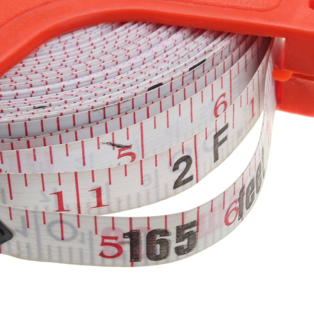 Tape Measure 30M 50M 100M Fiberglass Open Reel Measuring Metric Imperial Tool Image 12